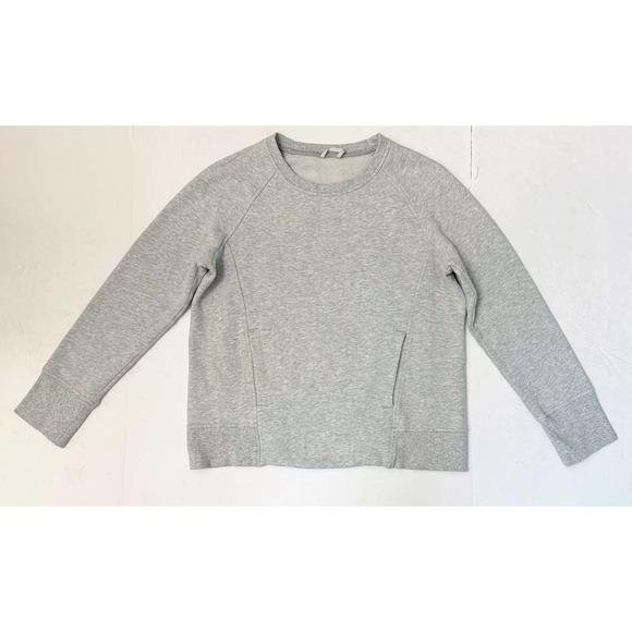Lululemon Gray Crewneck Pullover Plush Sz‎ 6 P30146 - Picture 1 of 4